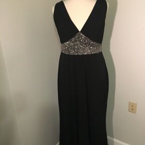 Classy Black and Rhinestone Gown (Prom)